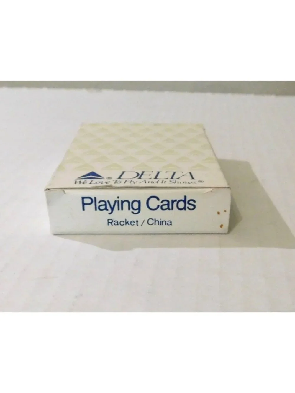 Delta Airlines Branded Playing Cards White Widget Boxed Deck Plastic Coated